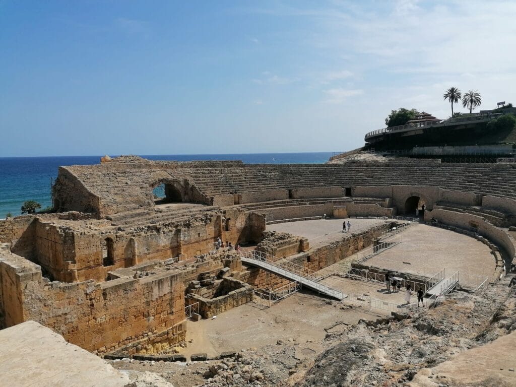Bližnji posnetek amfiteatra