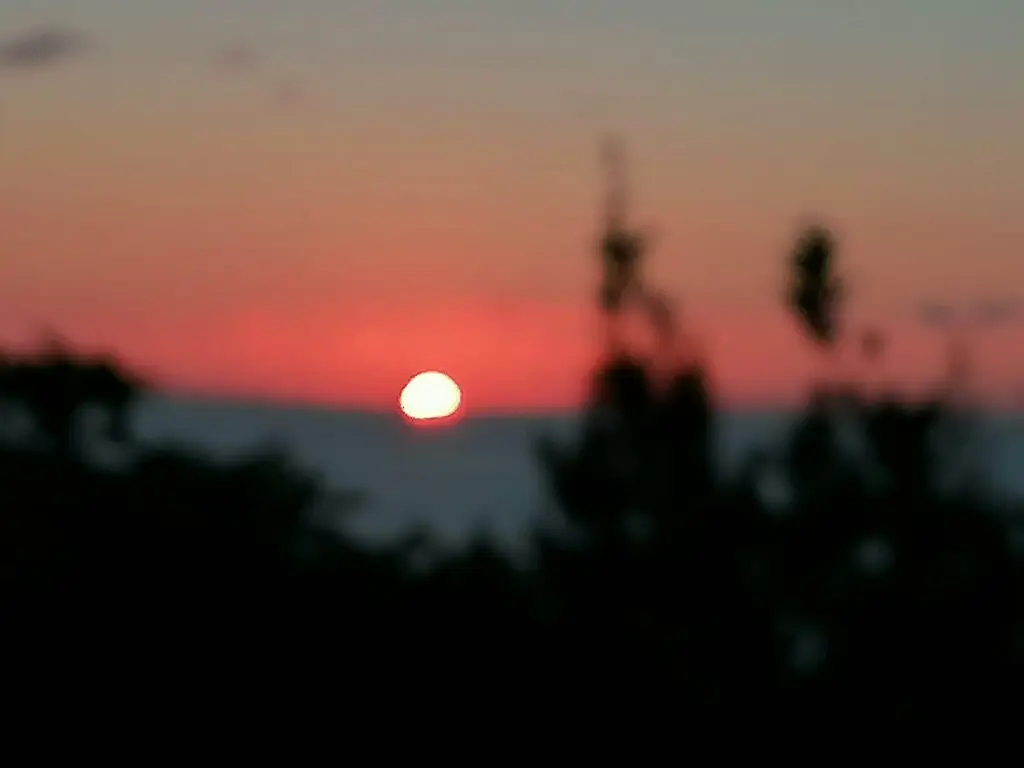 Donostia - malo zamegljen sončni zahod